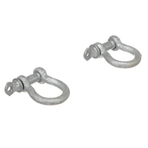 SEACHOICE ANCHOR SHACKLE 1/4" Galvanized 2 per Card - Image 1