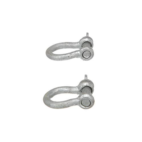 SEACHOICE ANCHOR SHACKLE 1/4" Galvanized 2 per Card - Image 3