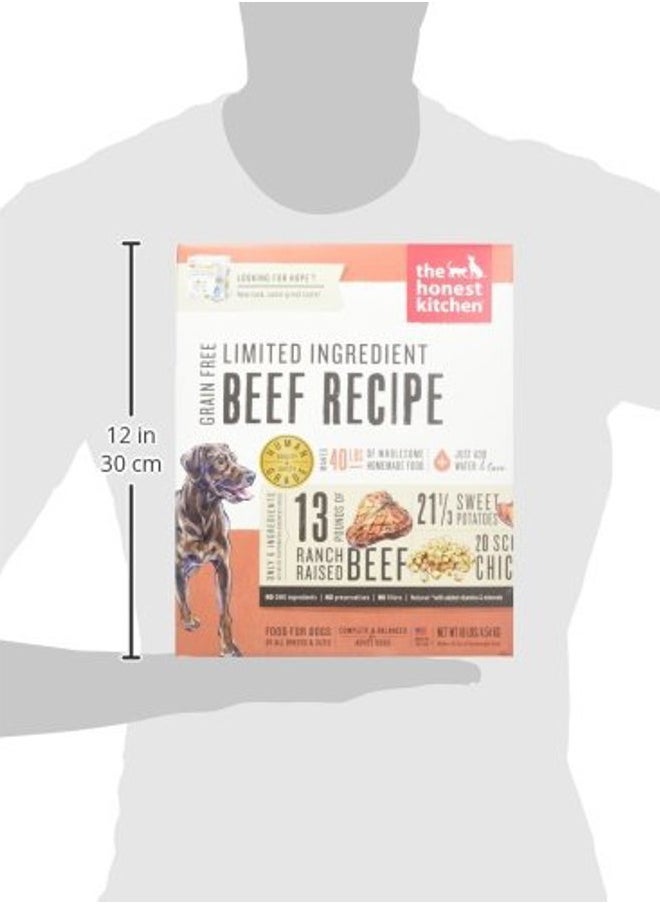 the honest kitchen - Dehydrated Limited Ingredient Beef Dog Food,10 Lb Box - Image 1