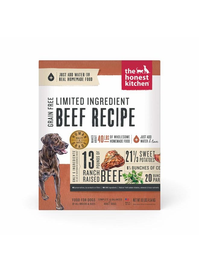 the honest kitchen - Dehydrated Limited Ingredient Beef Dog Food,10 Lb Box - Image 1