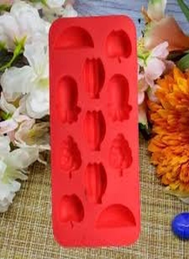 MDMINFY Silicone Chocolate Mould, red - Image 1