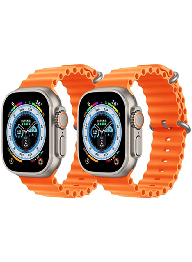 IAF Silicone Ocean Band Strap for Apple Watch Ultra 8 49mm
