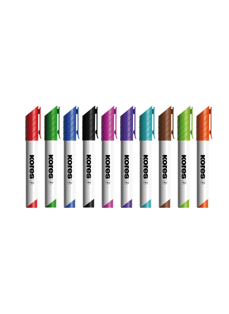 10-Piece Whiteboard Marker Pen - pzsku/Z03449666F68A1F67DD45Z/45/_/1628691023/4898ecb8-f41b-4e87-9c07-eba35952e46b