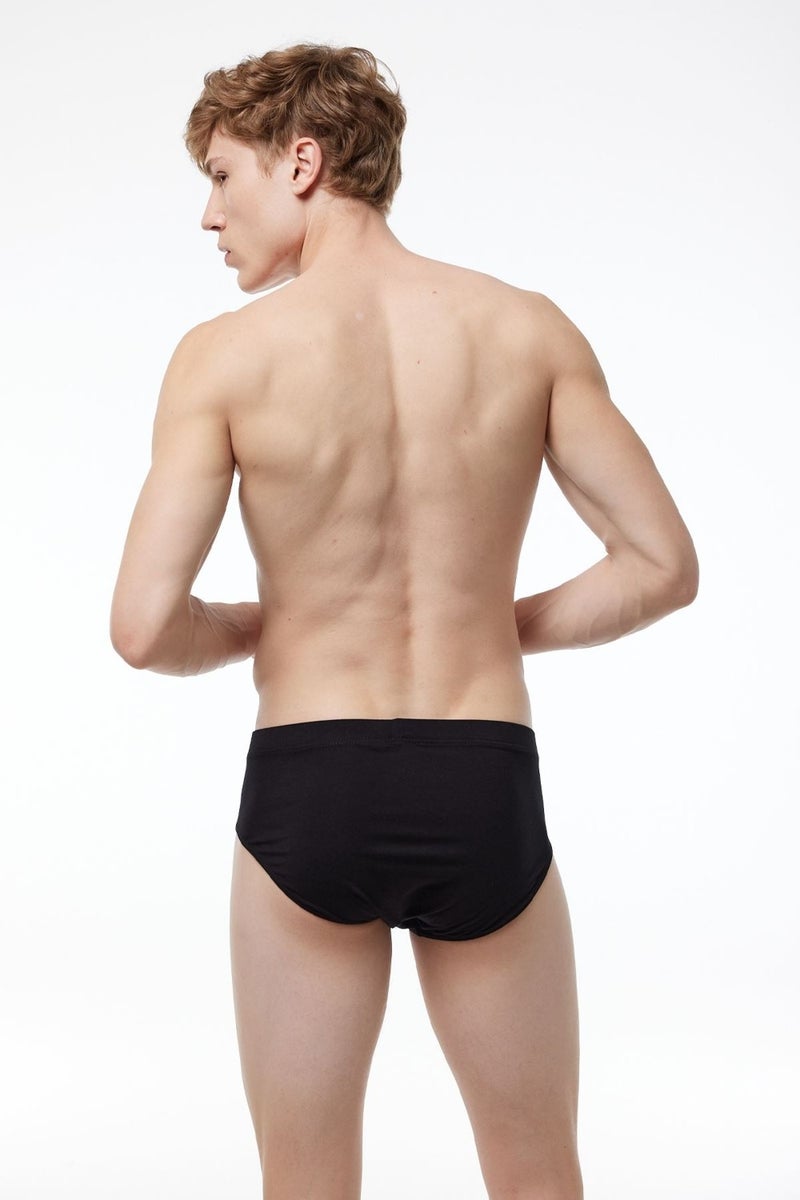 Malabadi Men's Black White Gray 5 Pack Modal Slip Panties 053 5M053  - Image 3
