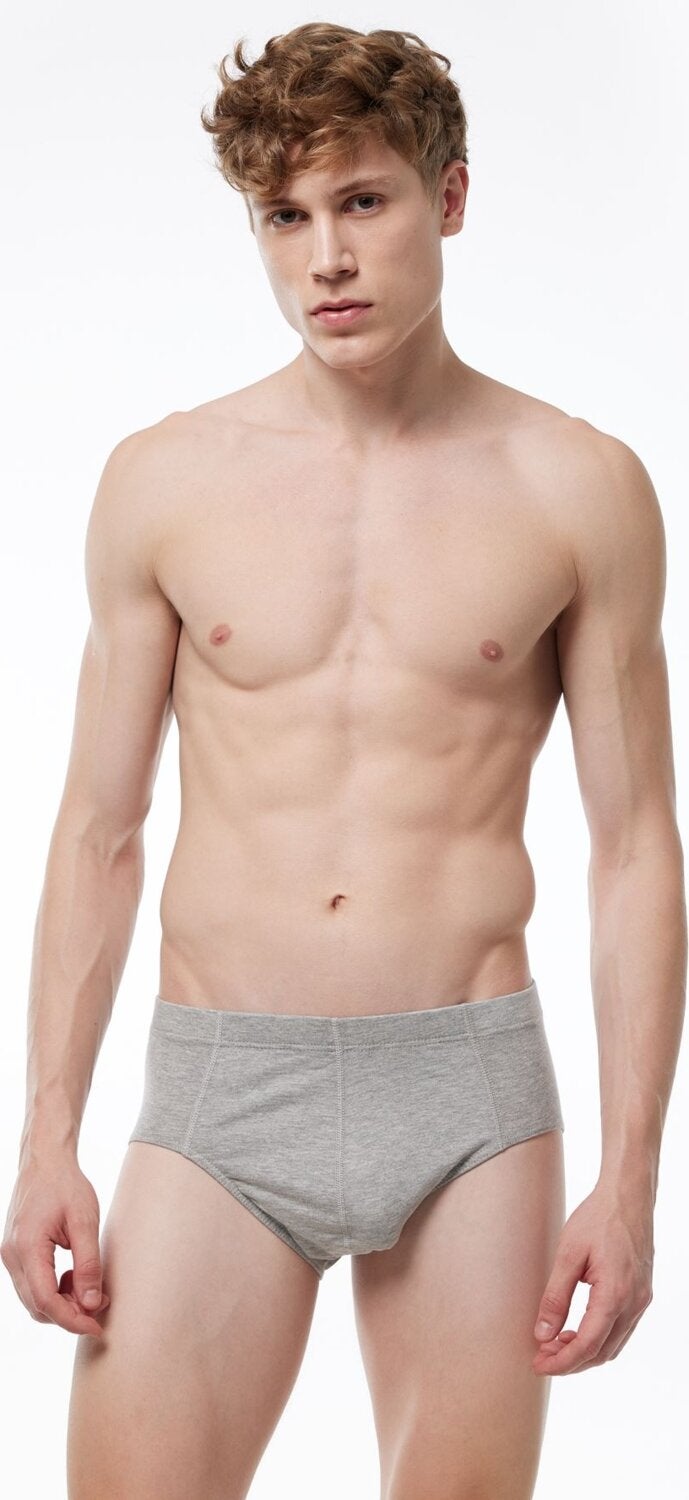 Malabadi Men's Black White Gray 5 Pack Modal Slip Panties 053 5M053  - Image 4