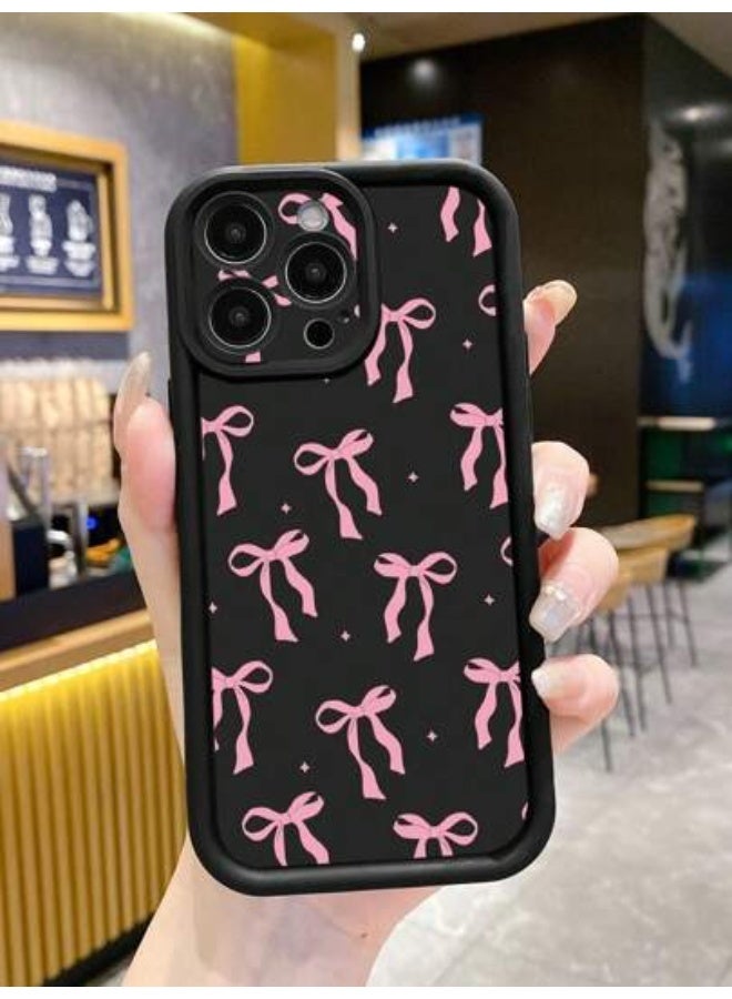 شي إن غطاء هاتف وقاية سميك مانع للانزلاق ومزين بفيونكة زهرية موديل 1 قطعة، متوافق مع  ايفون ١٦ بروماكس - Image 2