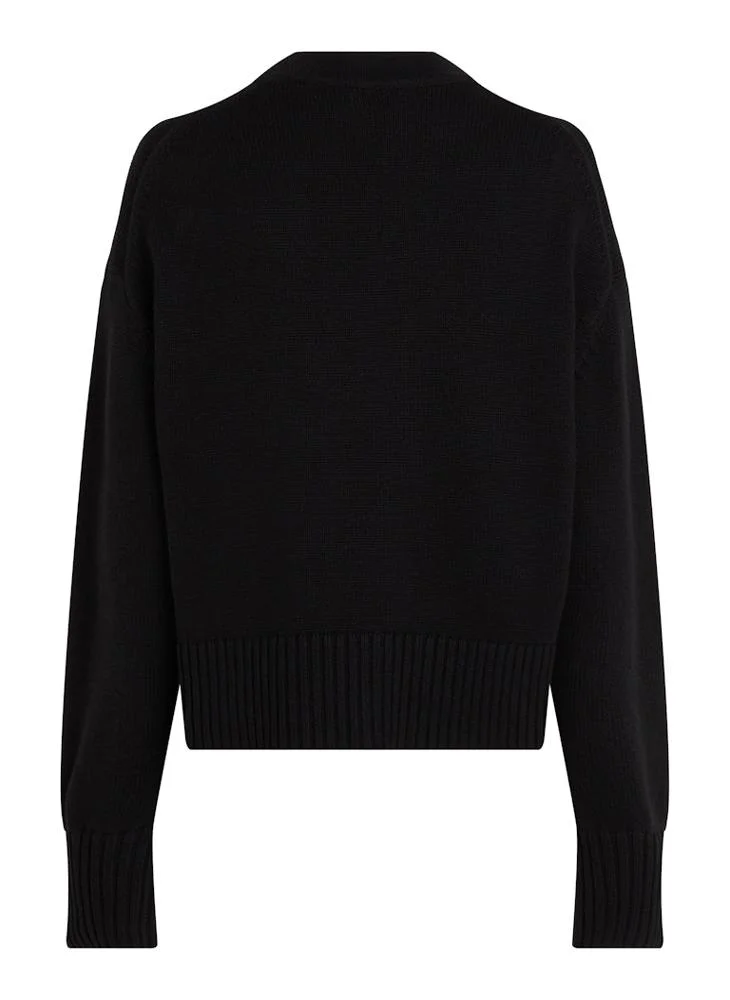 كالفن كلاين جينز Logo Deatil Knitted Sweaters
