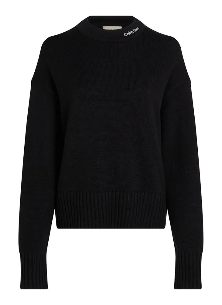كالفن كلاين جينز Logo Deatil Knitted Sweaters