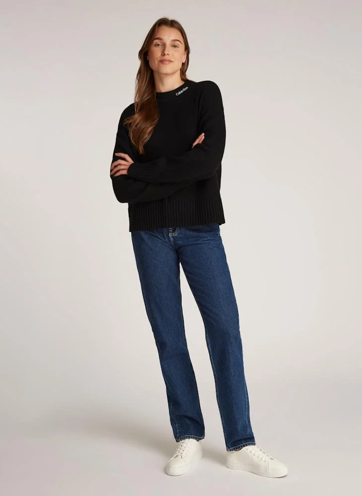 كالفن كلاين جينز Logo Deatil Knitted Sweaters