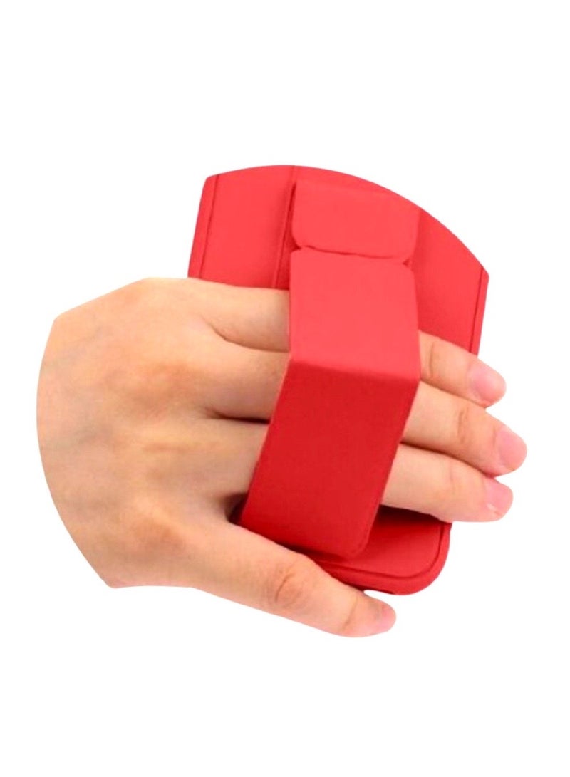 3in1 Magnetic Wrist Strap Hand Grip with Stand Case Cover For Apple Iphone 14Pro Red - Image 3