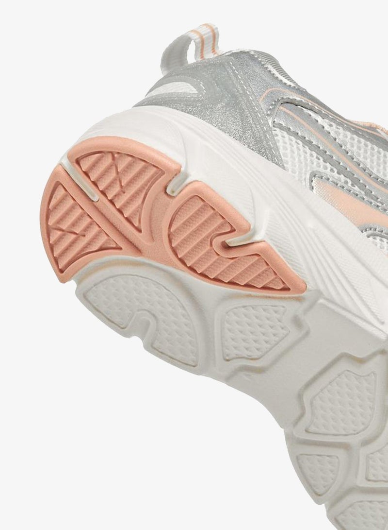 Little Missy Girls Panelled Hook and Loop Sneakers - Image 5