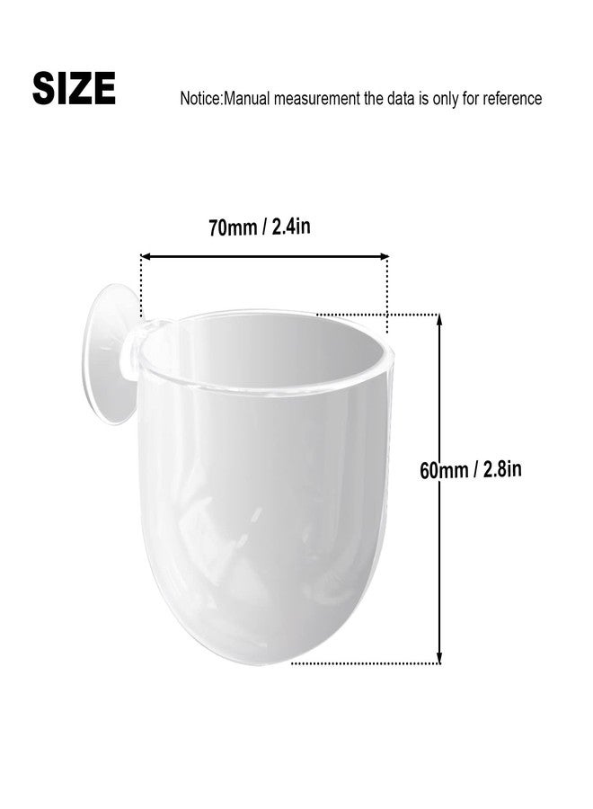 UOIENRT 5 Pcs Plastic Aquatic Plant Pots, Clear Plastic Fish Tank Planting Holder, Fish Tank Plant Pot for Aquascape Decoration, Aquarium Planter Cup - Image 4