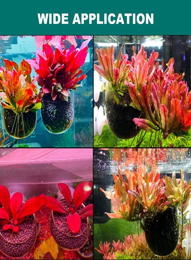 UOIENRT 5 Pcs Plastic Aquatic Plant Pots, Clear Plastic Fish Tank Planting Holder, Fish Tank Plant Pot for Aquascape Decoration, Aquarium Planter Cup - Image 5