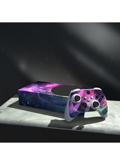 جلود الفينيل المخصصة باللون الأرجواني Galaxy لوحدة التحكم اللاسلكية Xbox Core، ملصقات غطاء لاصقة لوحدة التحكم Xbox Series S  - Image 4