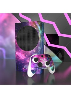 جلود الفينيل المخصصة باللون الأرجواني Galaxy لوحدة التحكم اللاسلكية Xbox Core، ملصقات غطاء لاصقة لوحدة التحكم Xbox Series S  - Image 5