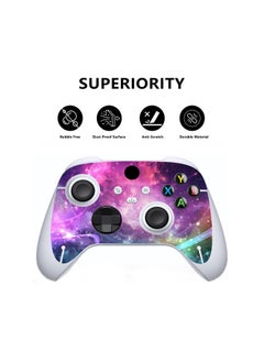 جلود الفينيل المخصصة باللون الأرجواني Galaxy لوحدة التحكم اللاسلكية Xbox Core، ملصقات غطاء لاصقة لوحدة التحكم Xbox Series S  - Image 2