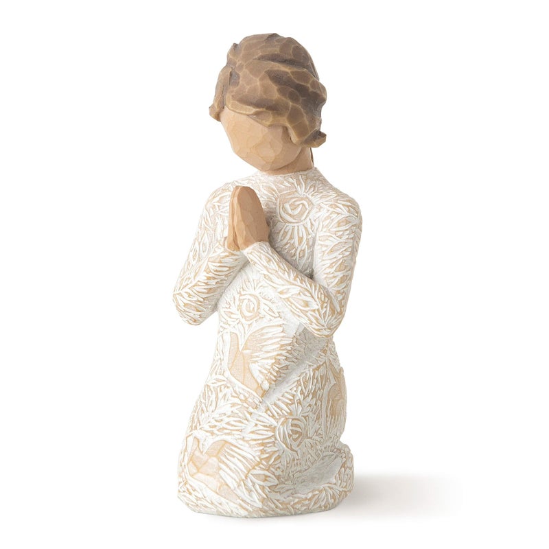Willow Tree Prayer of Peace (Lighter Skin), Seeking The Quiet Within, Expresses Sympathy, Comfort, Remembrance, Healing, Sculpted Hand-Painted Figure - Image 1
