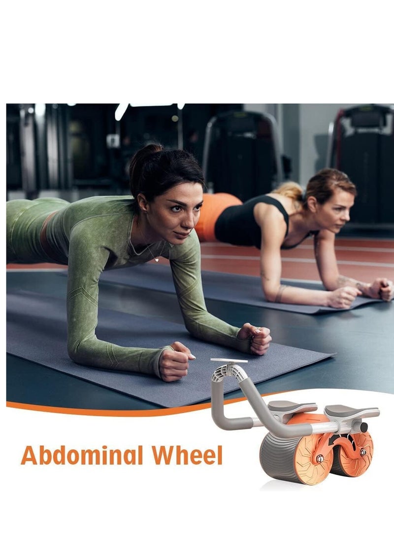 Generic - Ab Roller, Automatic Rebound Abdominal Wheel with Elbow Support,Timer&Pad, Double Round Wheel Roller Domestic Exercise Roller for Core Exercise Equipment, Abs Workout, Beginners - Image 1