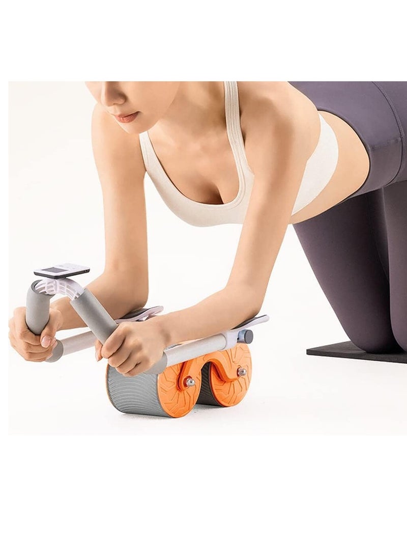 Generic - Ab Roller, Automatic Rebound Abdominal Wheel with Elbow Support,Timer&Pad, Double Round Wheel Roller Domestic Exercise Roller for Core Exercise Equipment, Abs Workout, Beginners - Image 1