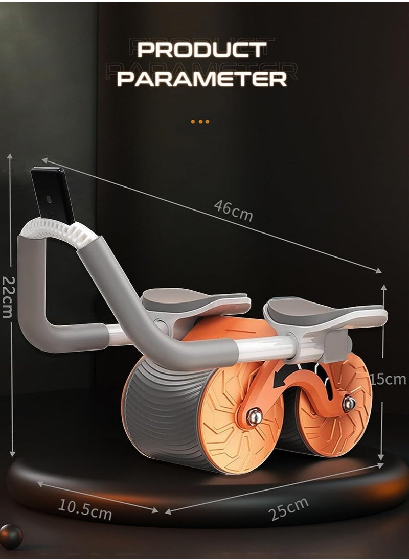 Generic - Ab Roller, Automatic Rebound Abdominal Wheel with Elbow Support,Timer&Pad, Double Round Wheel Roller Domestic Exercise Roller for Core Exercise Equipment, Abs Workout, Beginners - Image 1