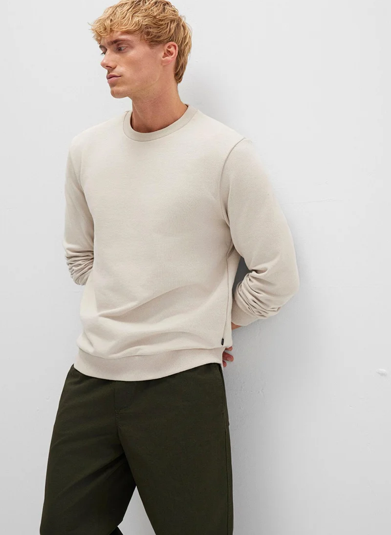 MAVI Crew Neck Beige Sweatshirt