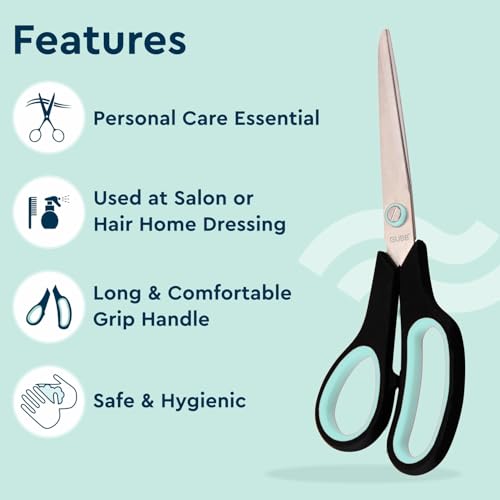 GUBB All-Purpose Large Scissors - Ideal for Offices, Crafts, Kitchen, Tailoring, and Hair Cutting, Sharp Stainless Steel Blades for Precision, Durable and Comfortable Design - Image 5