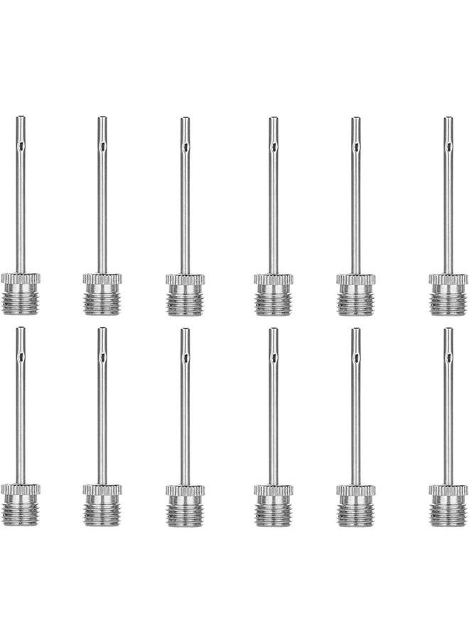 Generic Ball Pump Inflation Needle 12pcs Stainless Steel Air Pump Needles  - Image 1