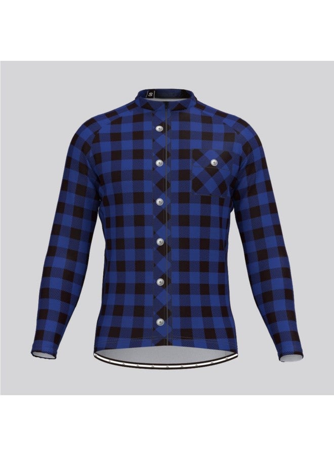 2025 Best-seller Men's Long-sleeve Cycling Jersey Top Breathable Quick-dry Mountain Bike Off-road Road Bike Long-distance