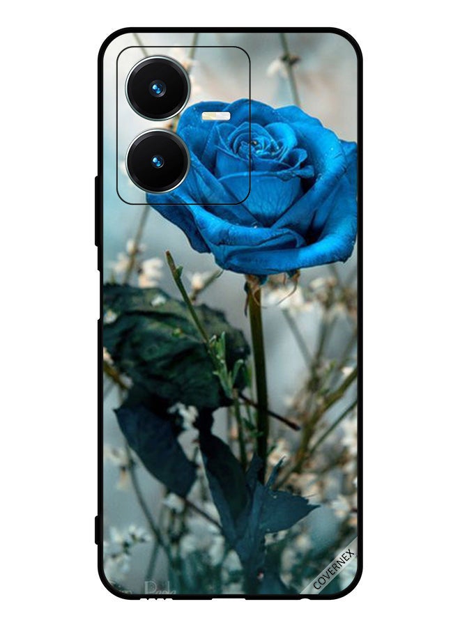 Covernex Protective Case Cover For Vivo Y22s Blue Rose - Image 1