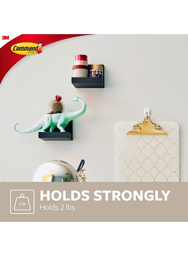 Command Display Ledges, Holds Up To 2 Lb, Slate, 2 Ledges With 8 Medium Command Strips, Damage Free Hanging Floating Shelf With Adhesive Strips, Personalize Living Room, Bedroom, Kids Room Or Office - Image 5