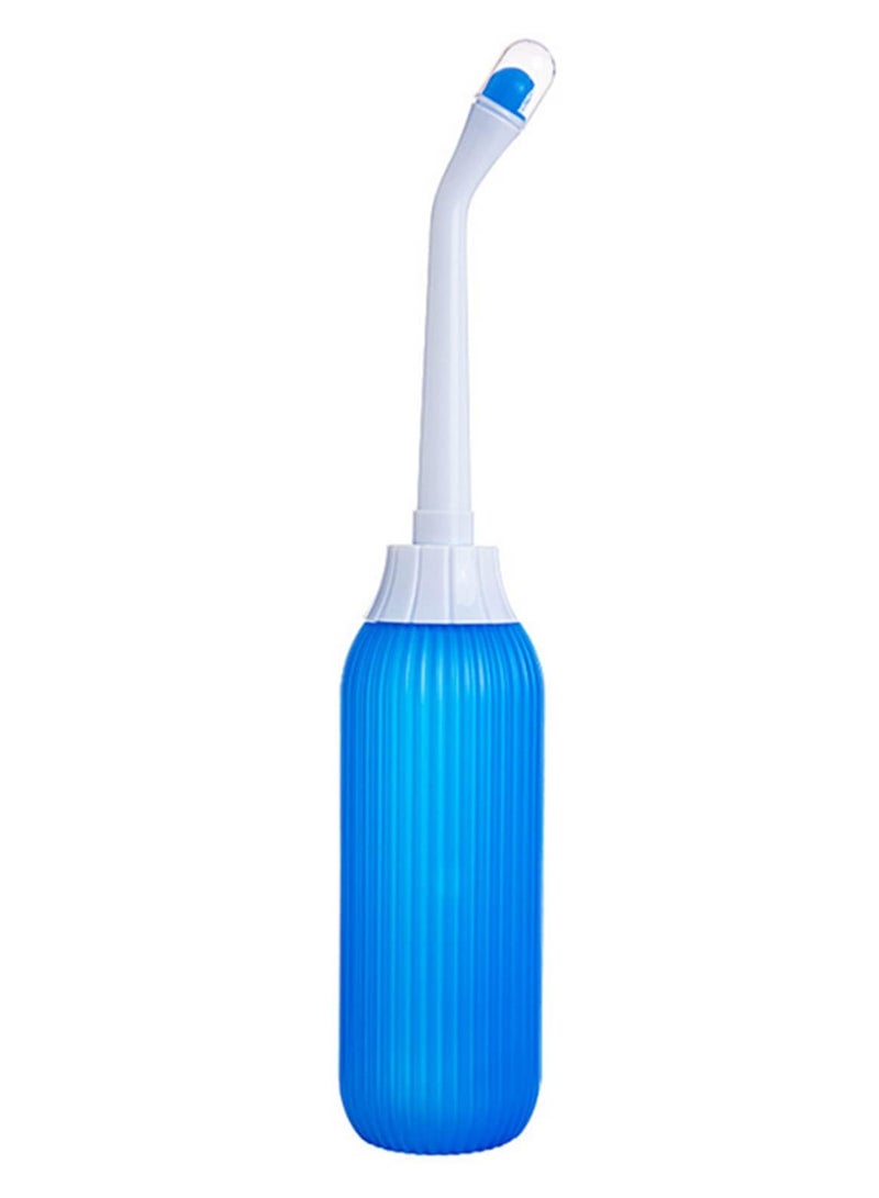1PCS 500ML Portable Bidet Private Parts Flushing Device Baby Butt Cleaner Confinement Pregnant and Lying In Women Perineum Body Bidet Blue  - Image 2