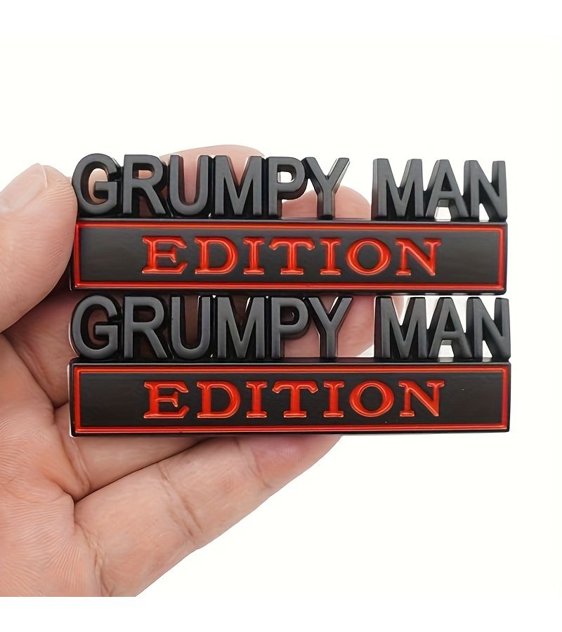 2 Pcs Black 3D Sticker Badge for Universal Vehicle Decoration - Image 5