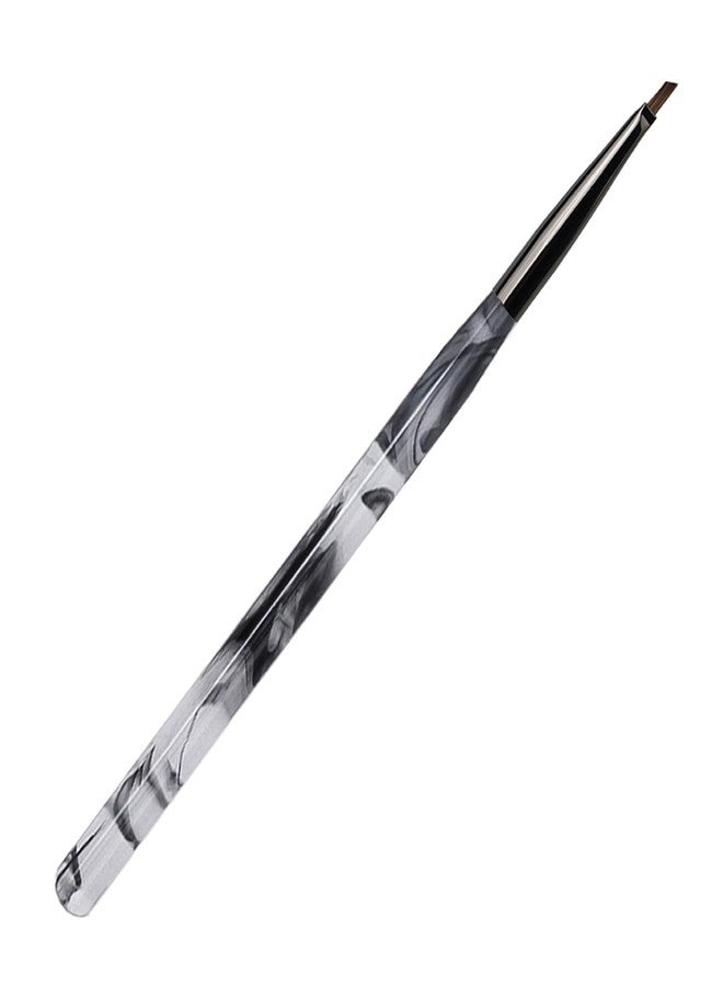 SILPECWEE Nail Brush for Drawing Petals and Butterflies, Acrylic Nail Art Paint Brushes Manicure Brush Nails Design Tool for Women Watercolor Paint & Oil Painting - Black Marble - Image 1