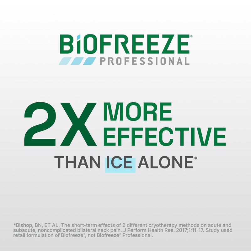 Biofreeze Professional Pain Relief Roll On for Knee Neck Hip Joint  Shoulder Simple Backache Pain Reliever Sore Muscle Relief RollOn Menthol Gel 3 Fl Oz Pack of 2 - Image 4
