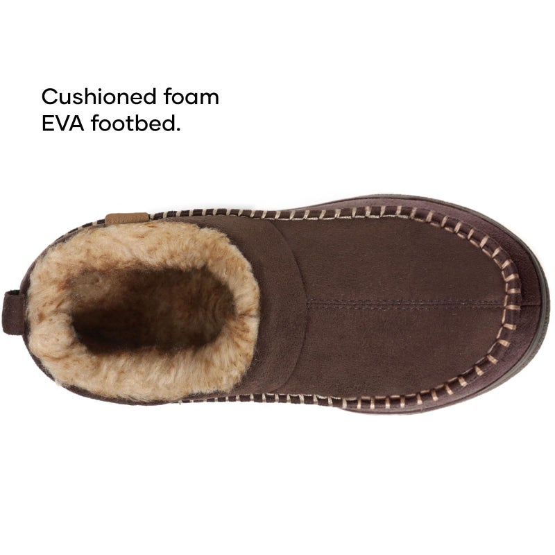 Zigzagger Men's Moccasin Slippers Memory Foam House Shoes, Ankle Toasty Indoor and Outdoor Warm Loafer Slippers(Coffee,Size 11) - Image 4