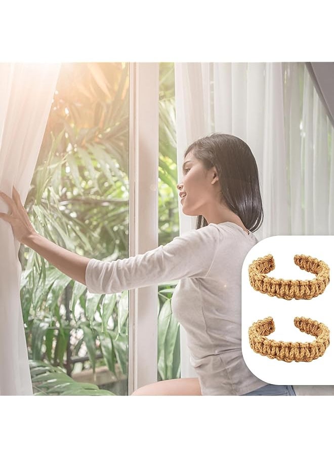 Curtain Tiebacks Curtain Ties Braided Curtain Tiebacks Handmade Curtains Tiebacks Curtain Holder Tie Backs For Curtains Rustic Style Curtain Hold Backs For Thin Thick Home Window Curtain