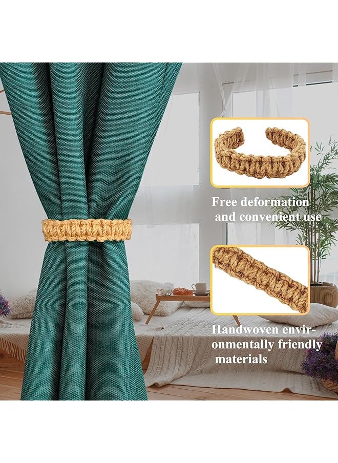 Curtain Tiebacks Curtain Ties Braided Curtain Tiebacks Handmade Curtains Tiebacks Curtain Holder Tie Backs For Curtains Rustic Style Curtain Hold Backs For Thin Thick Home Window Curtain