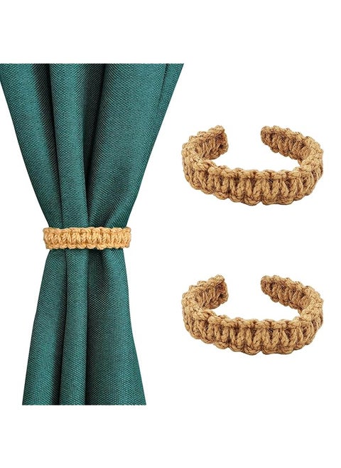 Curtain Tiebacks Curtain Ties Braided Curtain Tiebacks Handmade Curtains Tiebacks Curtain Holder Tie Backs For Curtains Rustic Style Curtain Hold Backs For Thin Thick Home Window Curtain