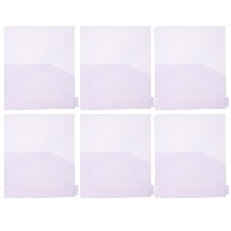 16 Pcs Binder Pockets for Organizing Schedules Binder Pockets File Document Pockets 3-Holes Punched Binder Pockets (A4) - Image 4