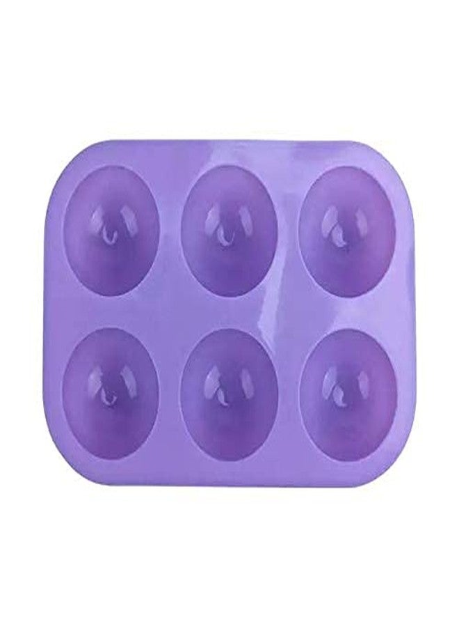 Folca® 1 Pc 6 Cavity Silicone Mould for Handmade Soap, Cake, Jelly, Pudding, Chocolate, Dessert etc (6 Cavity Round Mould) - Image 4