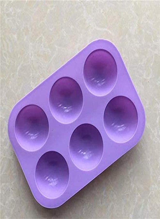 Folca® 1 Pc 6 Cavity Silicone Mould for Handmade Soap, Cake, Jelly, Pudding, Chocolate, Dessert etc (6 Cavity Round Mould) - Image 5