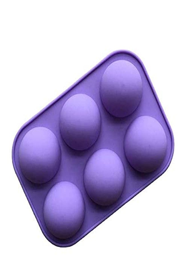 Folca® 1 Pc 6 Cavity Silicone Mould for Handmade Soap, Cake, Jelly, Pudding, Chocolate, Dessert etc (6 Cavity Round Mould) - Image 3