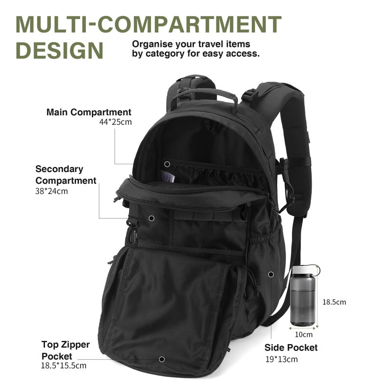 Mardingtop Small Military Tactical Backpack for Men 20L Molle Rucksack EDC Daypack for Hiking,Travel,Camping, Hunting - Image 4