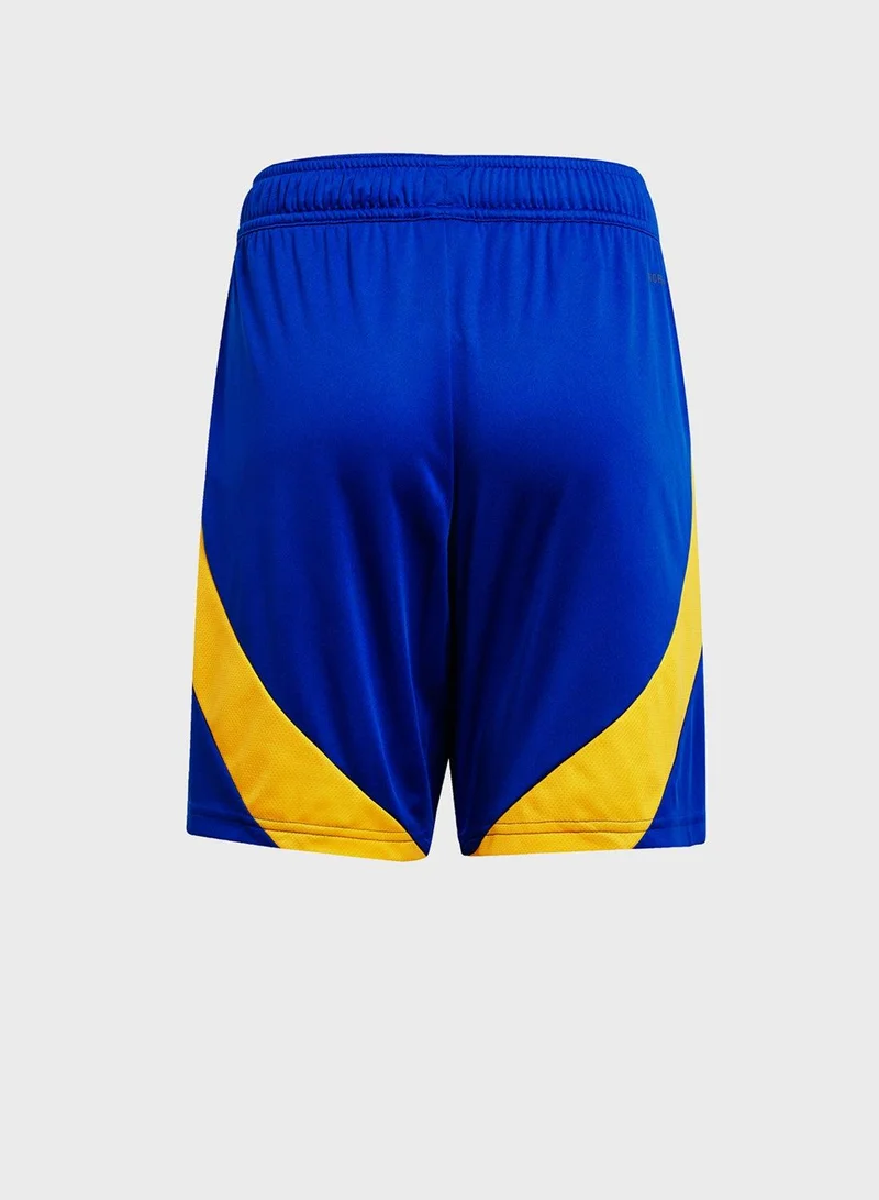 Adidas Anfc H Sho Y Blue Football Shorts For Boys 128