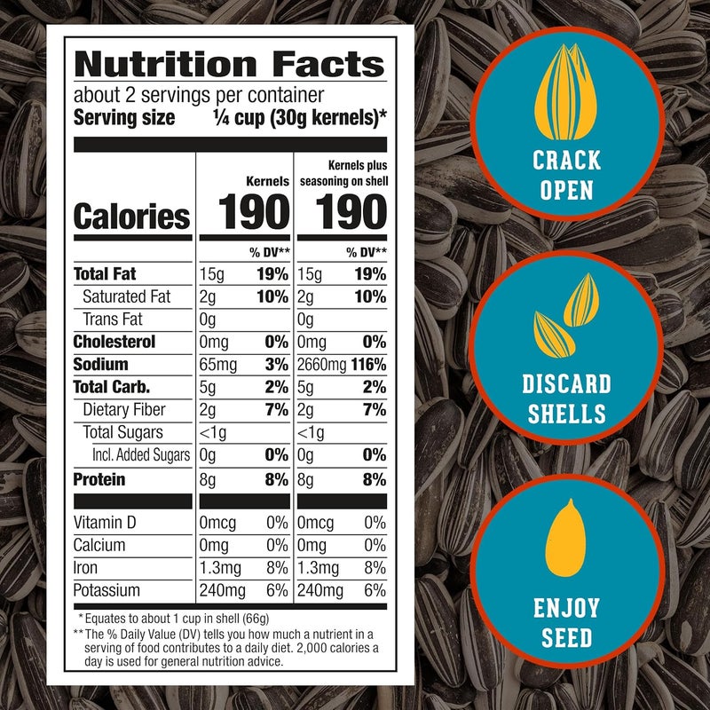 David SEEDS Roasted and Salted Ranch Jumbo Sunflower Seeds, Keto Friendly, 5.25 oz, 12 Pack - Image 2