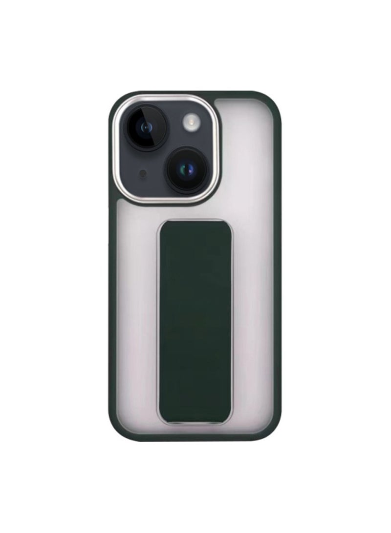 New iPhone 15 Plus Case with Magnetic Kickstand, Dark Green - Image 1