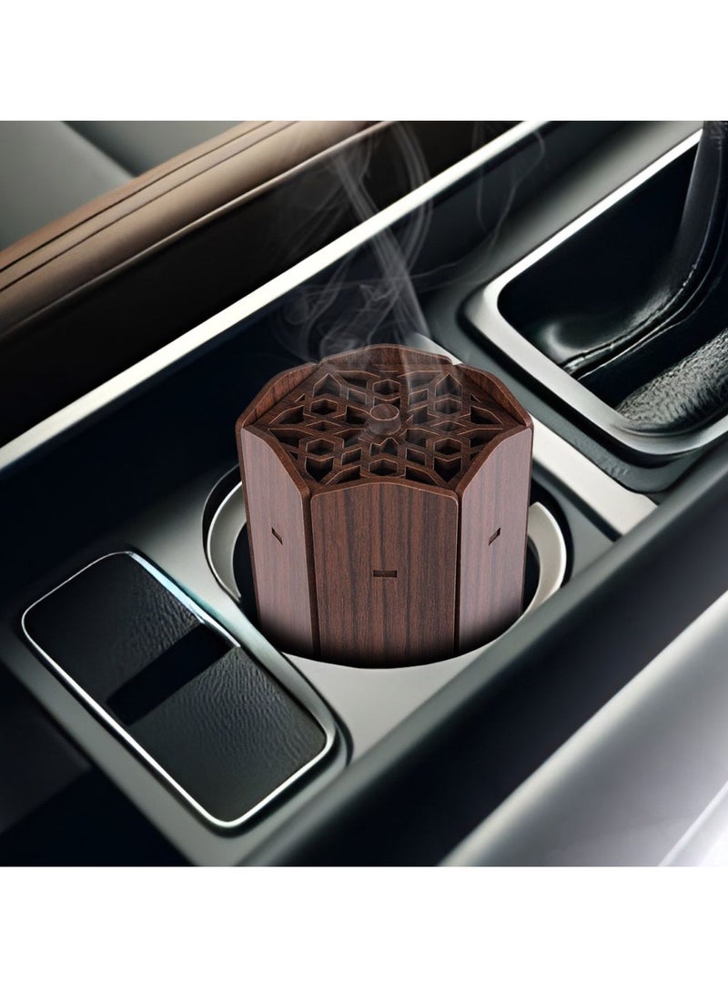 Story Of Candle Car incense burner, brown color, with incense sticks  - Image 3