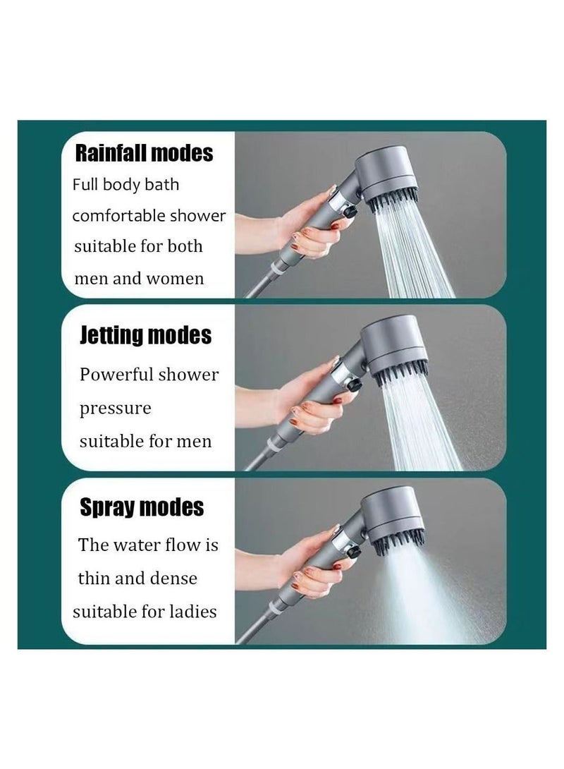Y&D Shower Filter Head, Handheld High-Pressure Head to Remove Chlorine and Impurities, Massages Scalp Anti Hairfall Dry Skin, with Hose Holder (3 Modes)  - Image 5