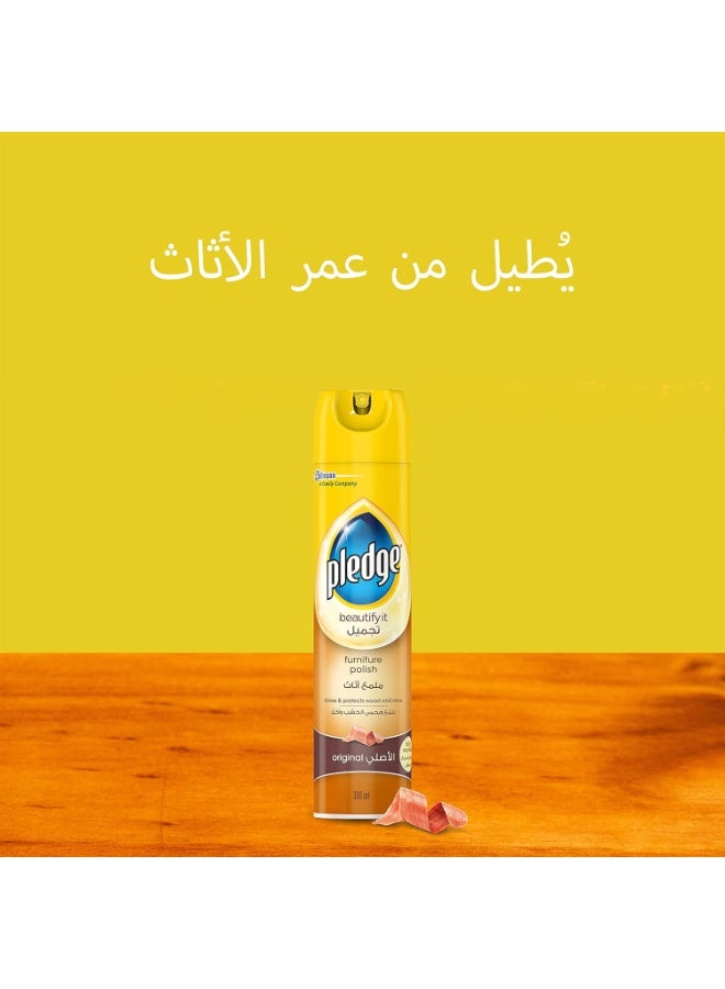 بليدج ملمع الأثاث الأصلي من بليدج بيوتيفاي إت، عبوة مزدوجة، 300 مل - يلمع ويحمي الخشب والجلد والمزيد للحصول على لمسة نهائية تدوم طويلاً - Image 4