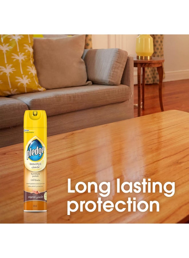 بليدج ملمع الأثاث الأصلي من بليدج بيوتيفاي إت، عبوة مزدوجة، 300 مل - يلمع ويحمي الخشب والجلد والمزيد للحصول على لمسة نهائية تدوم طويلاً - Image 3